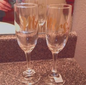 Wedding champagne glasses